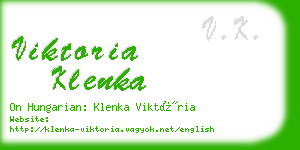 viktoria klenka business card